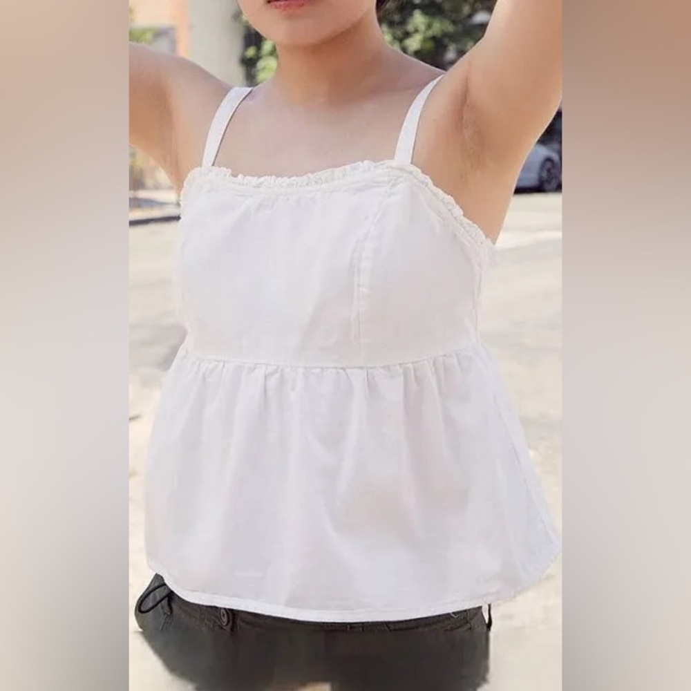 Brandy Melville White Woven Cami Top